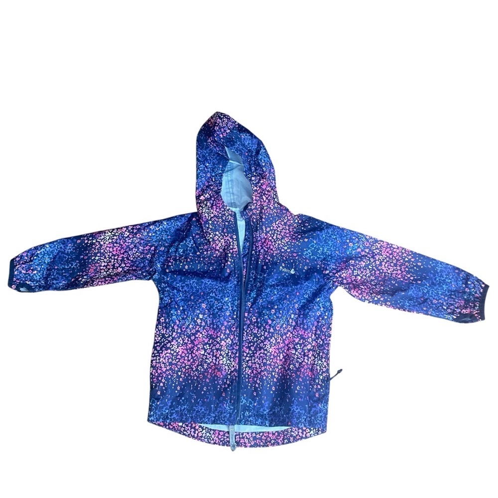 Therm Girls 4T Raincoat - Blue, Pink and Purple
